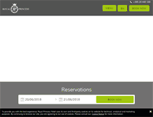 Tablet Screenshot of hotelroyalprincess.com
